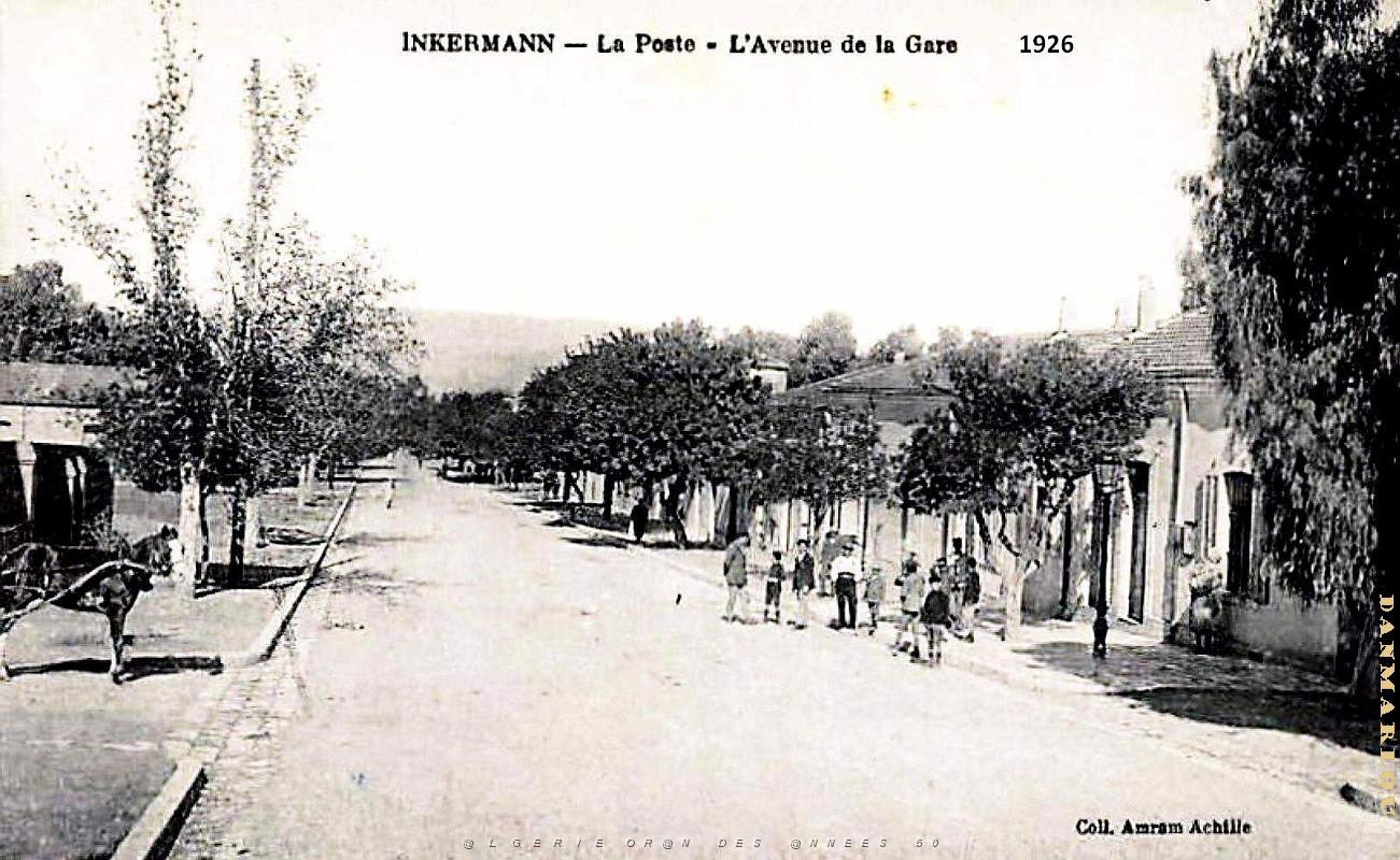 Inkermann - Avenue de la Gare et Poste - 1926.jpg